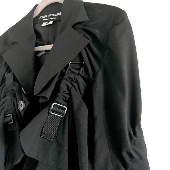 Junya Watanabe Comme des Garçons Jacket with Belts and Straps Detailing in Black - Picture 2 of 13